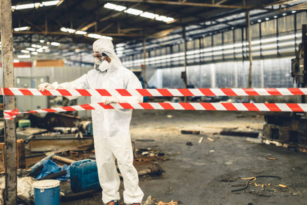 Professional Biohazard Cleanup technician working in Union City, CA